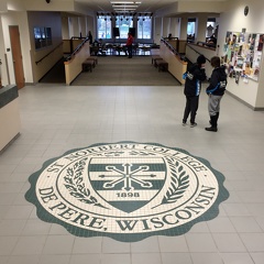 St Norbert crest in student union